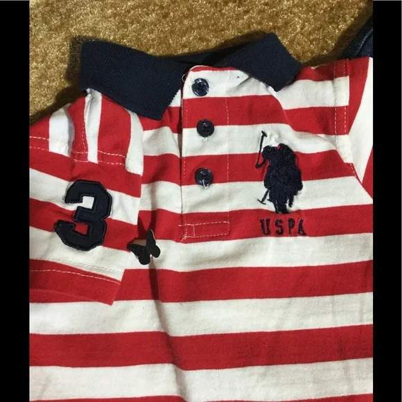 US POLO ASSOCIATION INFANT JEANS and SHIRT 3-6 mo. - Picture 3 of 8